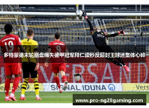 多特蒙德末轮崩盘痛失德甲冠军拜仁读秒反超封王球迷集体心碎 多特蒙德末轮崩盘痛失德甲冠军拜仁读秒反超封王球迷集体心碎